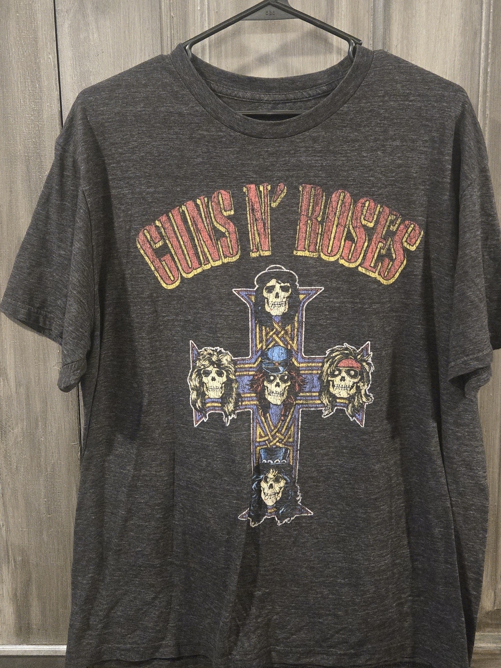 Men's Guns N Roses Dark Gray Graphic Tee